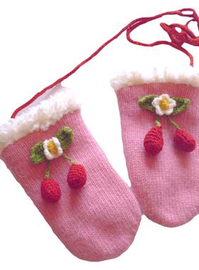 可爱毛线手套温暖宝宝双手