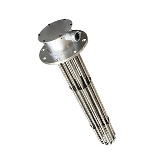 法兰防爆加热管封闭空气电热管工业大功率导油380v30kw加热棒