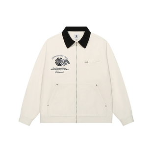 美国ELEMENT滑板&NT系列底特律夹克男翻领复古灯芯绒工装夹棉外套