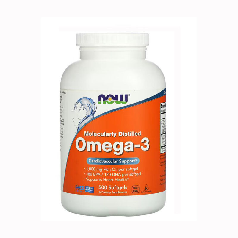 NOW FOODS 鱼油 Omega-3 EPA DHA Omega 3-6-9鱼胶囊甘油三酯VD