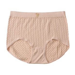 大码内裤女胖mm200斤高腰棉裆日系蝴蝶结甜美舒适无缝高弹大包臀