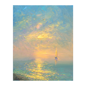 南墙壁纸厕所卫生间玻璃窗户防窥贴膜夕阳海景不透人隐私保护膜