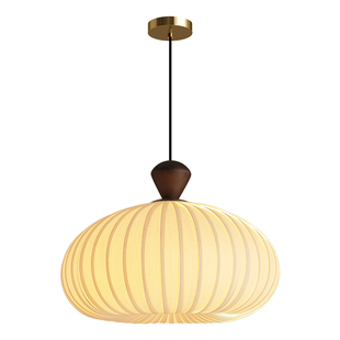 法式中古风卧室吊灯复古高级感侘寂风餐桌吧台实木民宿茶室餐厅灯