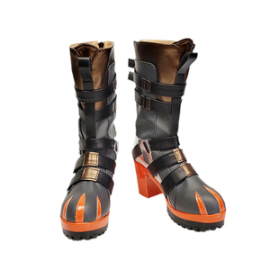 动漫人物靴子定做cosplay鞋彩虹社虚拟主播Alban Knox cos鞋定制