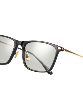 黑框超轻日夜视两用男浅灰眼镜