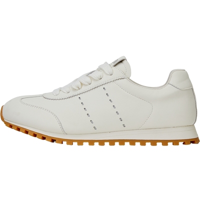 百田森平底纯色小白鞋女