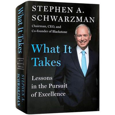 现货 苏世民：我的经验与教训黑石集团苏世民自传回忆录What It Takes 英文原版 史蒂夫施瓦茨曼Stephen Schwarzman精装百事通