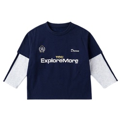 【假两件】嘟嘟家儿童T恤男童春款t恤