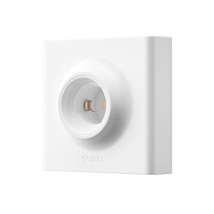 公牛螺口灯座灯头灯口灯泡底座led节能灯插座明装家用灯座方形e27