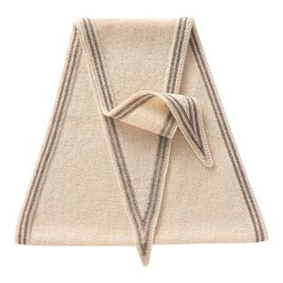 秋冬季羊绒三角围巾女保暖拼色小围脖软糯百搭保暖羊毛小披肩女