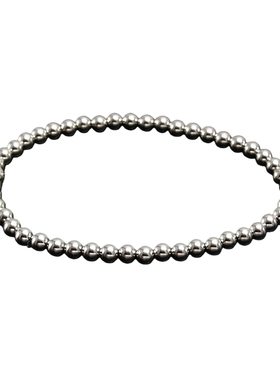 钢珠弹力绳手链女钛钢珠珠饰