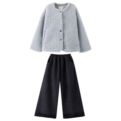 【送运费险】女童加绒毛毛衣外套