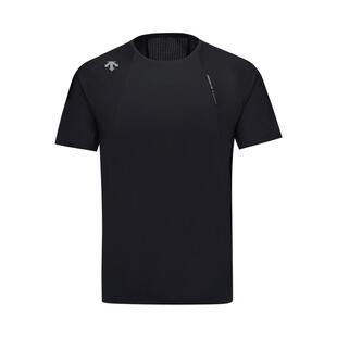 DESCENTE迪桑特RUNNING男士吸湿速干散热透气F360短袖T恤针织衫