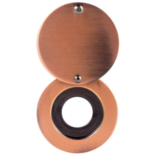 普通防盗门猫眼防窥后盖门镜遮挡盖加厚全铜粘贴免拆尾22mm直径16