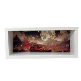 手办收纳盒长方体PVC透明展示盒玩具收藏防尘置物架中空7.2cm