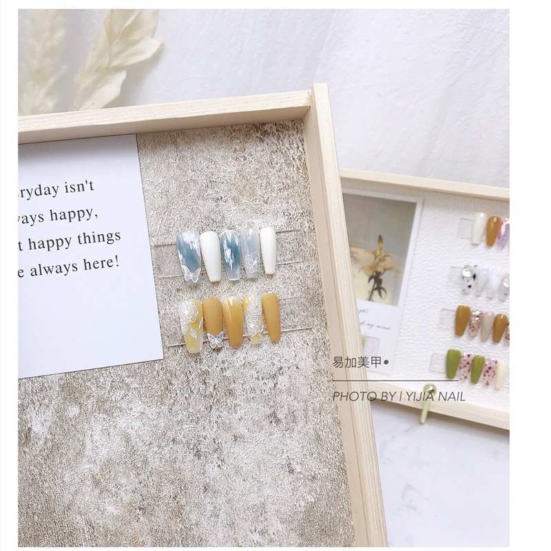 日式防尘美甲展示板款式板实风作品简跨境木色专卖打极新品版饰品