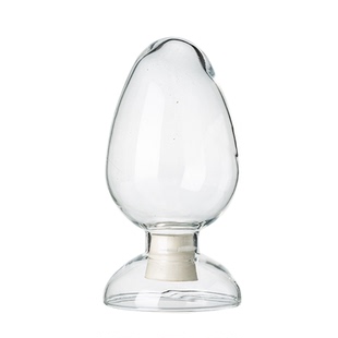 湘玻玻璃种子瓶尖头圆头带塞子实验室锥形鸡心瓶化工样品展示瓶