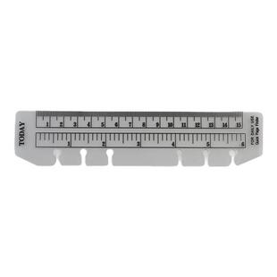 创意活页夹6孔活页软尺A5书签尺A6A7B5A4半透明刻度尺子手帐周边