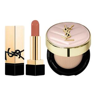 【自营】YSL圣罗兰NM口红小样+粉气垫小样套装 粉底液纯口红