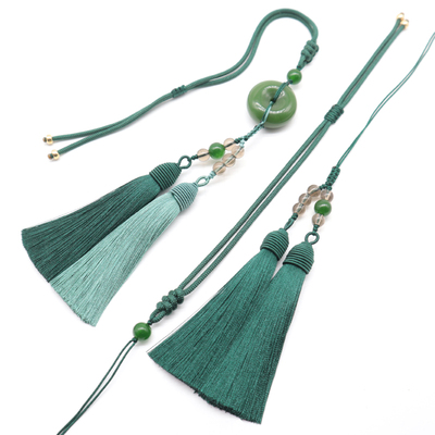 流苏挂绳文玩挂饰平安扣车挂精品