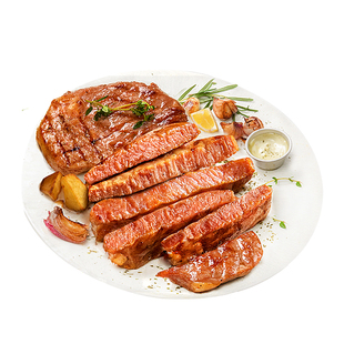 食者道西冷牛排整切新鲜牛扒家庭儿童西餐半成品健身黑椒牛排