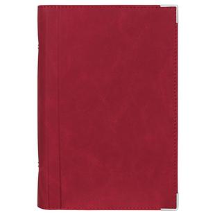 道林6孔活页本a6软皮金属夹可卷仿皮纹120g彩色空白加厚100g横线方格竖线周计划日程随身替换定制旅游盖章本