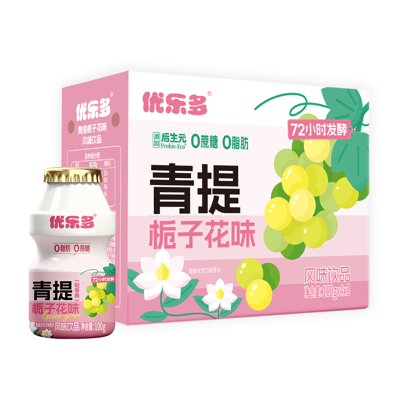 风味饮品儿童早餐酸奶100ml×20