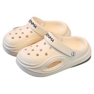 森马儿童洞洞鞋女款亲子夏季外穿踩屎感防滑耐磨软底花园鞋凉拖鞋