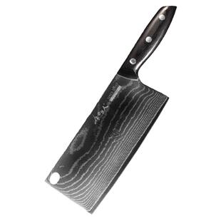 龙之艺大马士革钢刀家用菜刀切片刀厨师菜刀切肉刀切菜刀厨房刀具