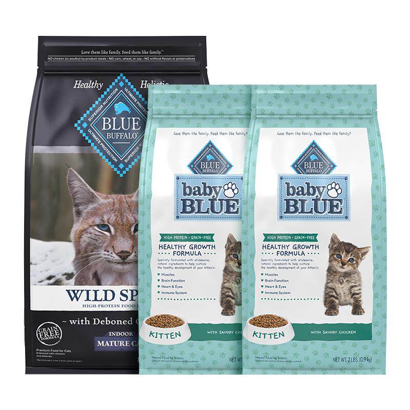 【临期至2026年5月】BlueBuffalo蓝挚进口全价鸡肉无谷猫粮旗舰店