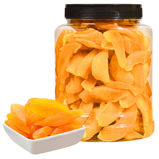 可味黄桃干500g连罐黄桃肉干桃子干果脯蜜饯桃子孕妇水果干零食