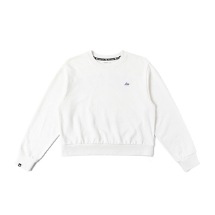 Lee商场同款舒适版刺绣Logo乳白色女卫衣休闲潮流LWT009181201