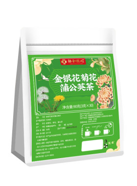 金银花菊花茶蒲公英去火清热解毒