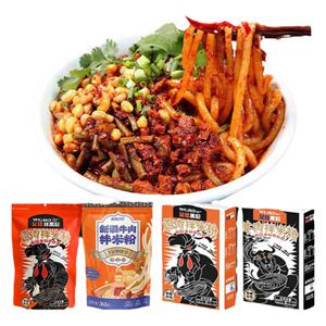 新疆吴佳米粉4份酱香肉块湿/干粉