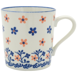 日本制复古小花餐具意面深盘咖喱饭brunch麦片碗早餐甜点盘马克杯