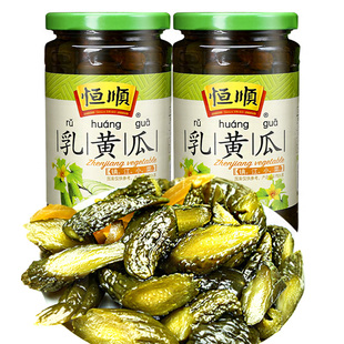 恒顺乳黄瓜375g*2瓶酱黄瓜下饭菜腌制泡菜即食酱菜佐餐小咸菜配菜