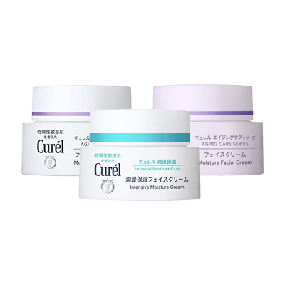 珂润日本进口滋润敏感肌面霜保湿