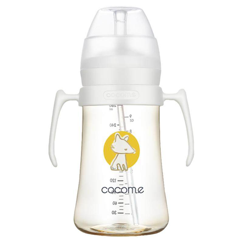 可可萌咕噜吸管杯原装透明奶嘴