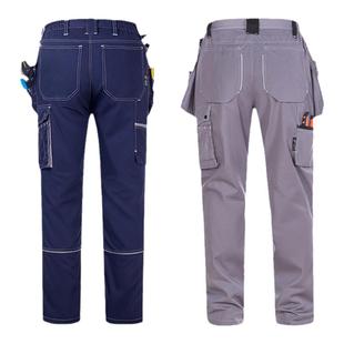 工作服夏装男裤子纯棉薄款电工焊工透气耐磨多兜机能风夏季劳保裤
