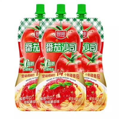 厨邦番茄酱沙司挤挤装320g挤挤装