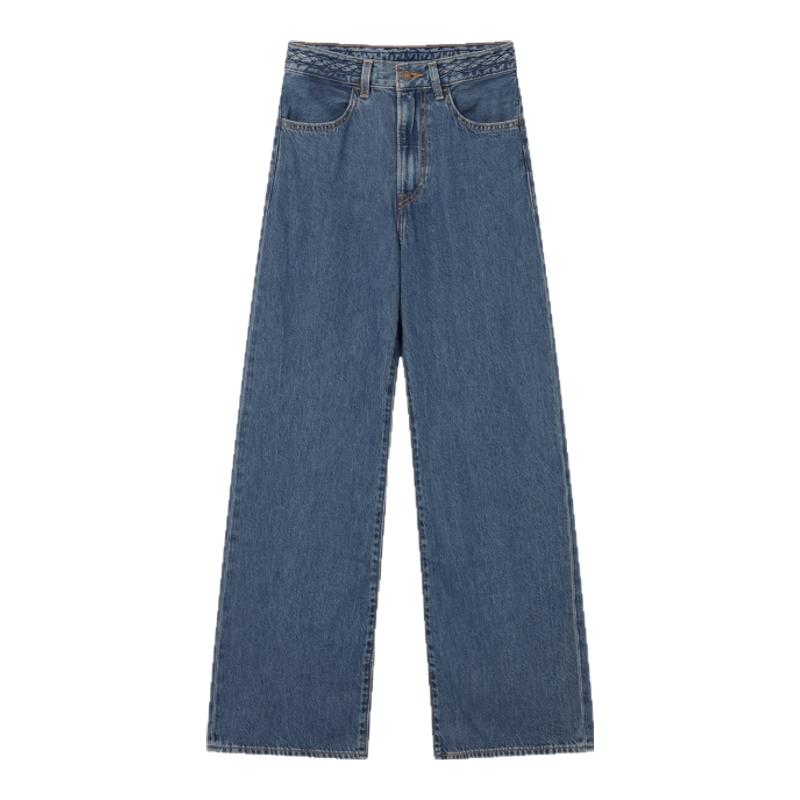 【商场同款】Levi's李维斯25年春夏新款女士高腰阔腿牛仔裤001US