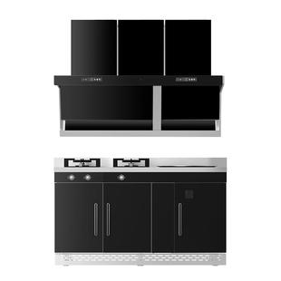 精恩好太太分体式柴火集成灶大吸力双排油烟机农村别墅柴火土灶