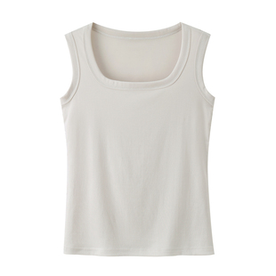 大码方领天丝吊带背心女夏季胖mm200斤宽松显瘦薄款内搭无袖打底