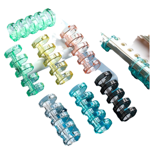 5孔活页扣环夹环活页圈透明书圈装订成册工具神器diy可拆卸自制线圈环装订夹条厚书本封面纸打孔环扣圈塑料b5