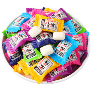 富田活该恬该酸糖混合水果味软糖果8090后怀旧零食网红追剧小零食