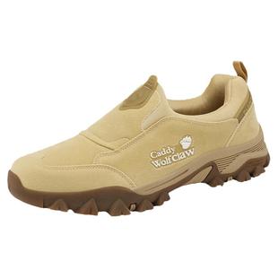 户外登山鞋牛筋底休闲鞋秋冬季男款旅游鞋男士防滑耐磨套脚运动鞋