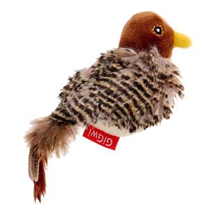 GiGwi贵为猫玩具猫咪解闷自嗨小鸟老鼠刺猬仿真发声宠物逗猫棒