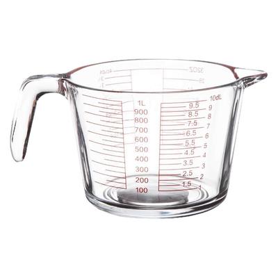 玻璃量杯带刻度耐高温食品级杯子