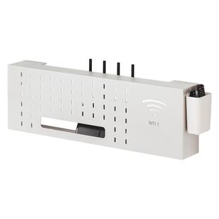 wifi墙壁电视挂墙上机顶盒路由器放置架置物收纳盒免打孔托架支架