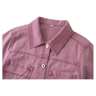 清仓紫色牛仔外套女2026新款爆款春秋小个子时尚洋气短款休闲上衣